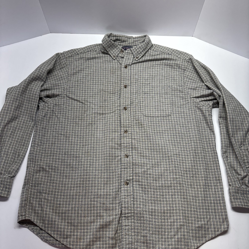 Roundtree and Yorke Shirt Size XL Button‎ Down Plaid Long sleeve